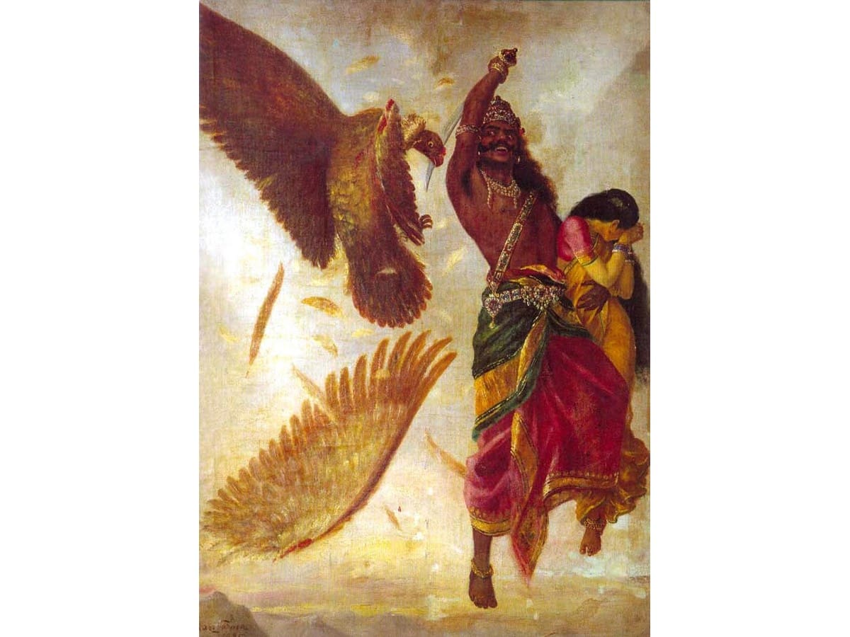 jatayu-vadham-painting-Raja-Ravi-Varma