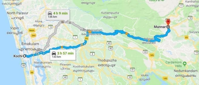 Cochin to Munnar