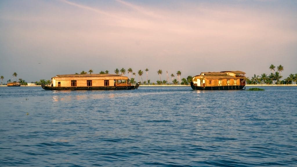 Casas flotantes en Alleppey