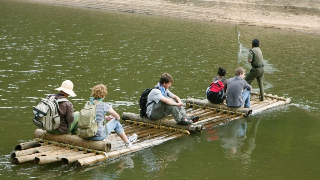 Rafting en bambú en Thekkady