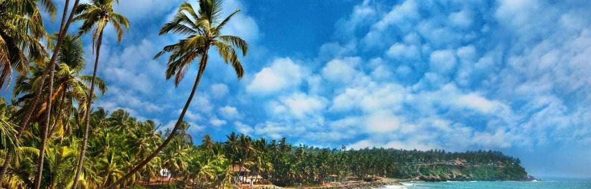 Ocean view in Varkala Kerala India