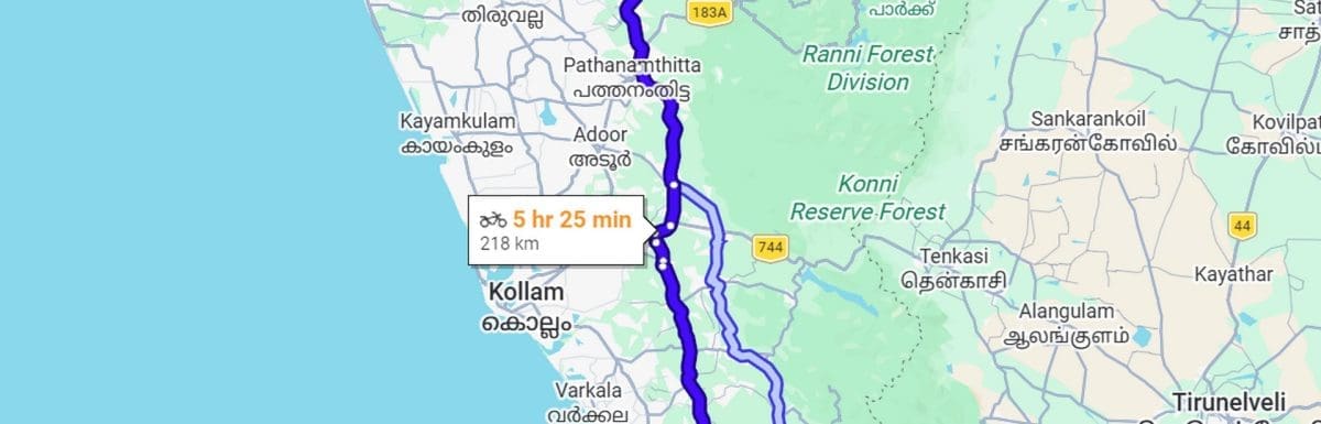 thekkady-to-kovalam