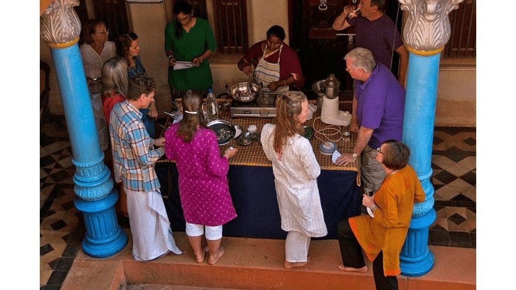 Traditional Chettinad cooking class with spices, curries, and local dishes